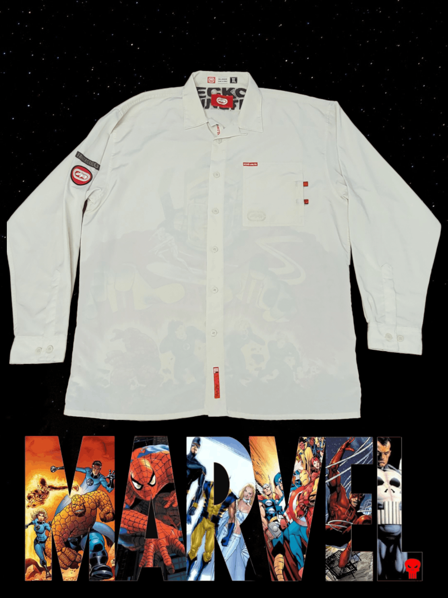 Marvel Comics Rare Vintage Ecko Unltd. Marvel Fantastic 4 XL L/S Shirt Size US XL / EU 56 / 4 - 1 Preview
