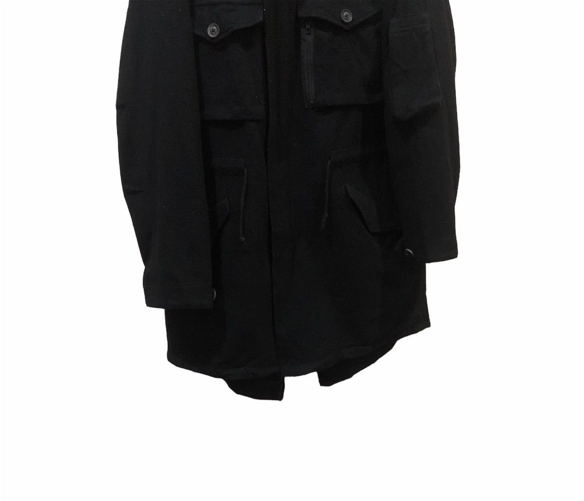 Y's × Yohji Yamamoto Rare! AvantGarde Yohji Yamamoto Wool Hooded Fish Tail Parka. Size US L / EU 52-54 / 3 - 6 Thumbnail