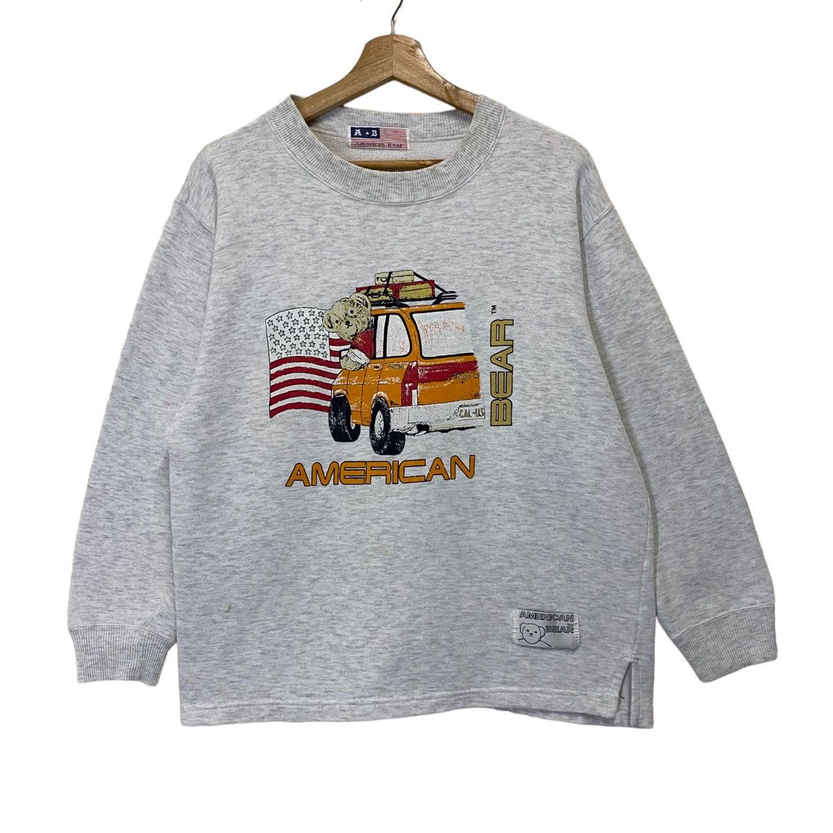Vintage American Bear Big Logo Crewneck Sweatshirt Saiz S