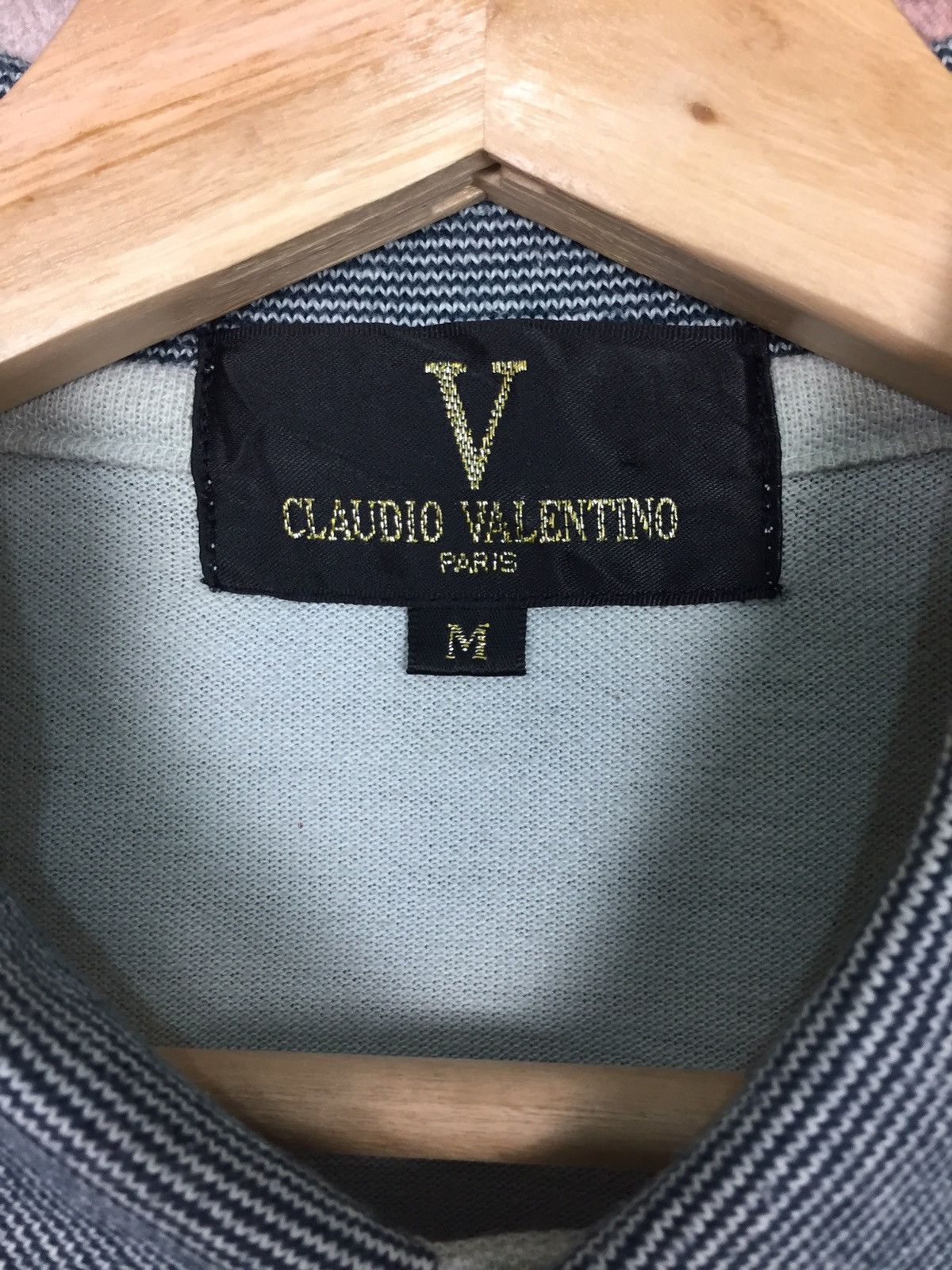 Other CLAUDIO VALENTINO EMBROIDERY POLO TEE #17-7 Size US M / EU 48-50 / 2 - 4 Thumbnail