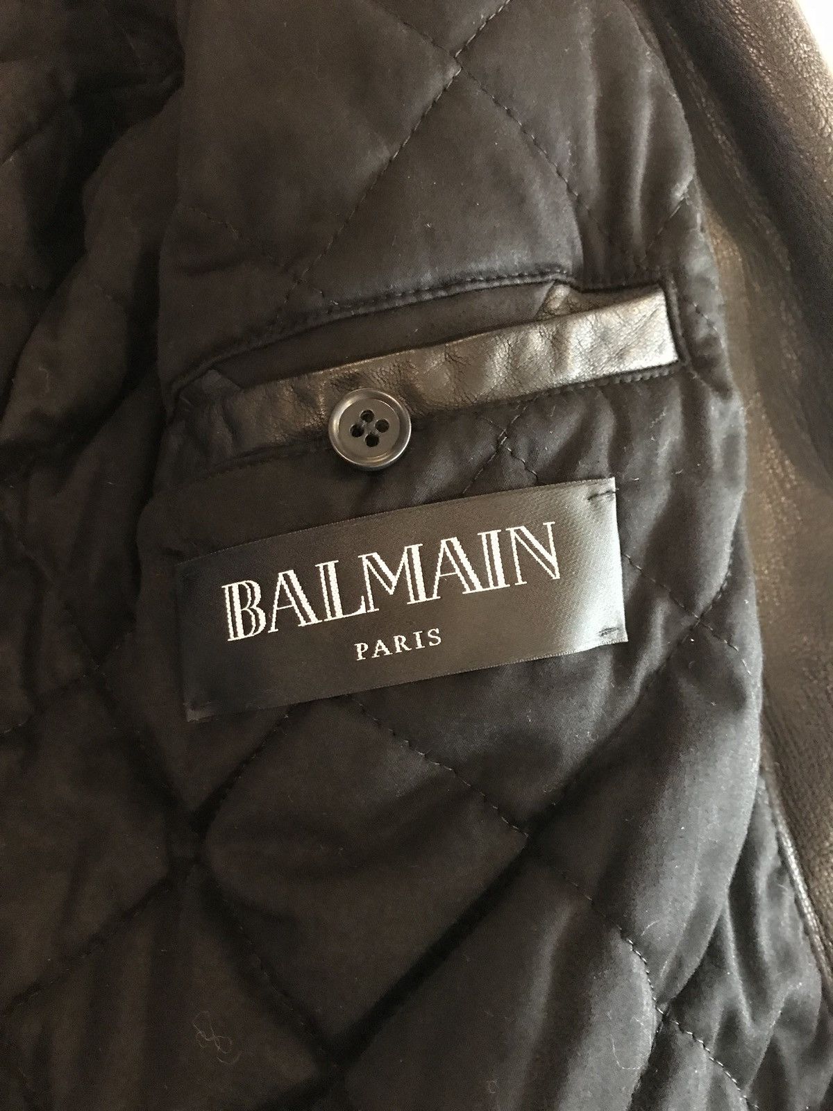 Balmain Balmain Leather Biker Jacket Size US XS / EU 42 / 0 - 3 Thumbnail