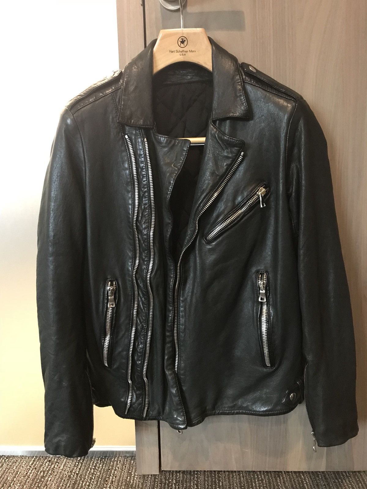 Balmain Leather Biker Jacket