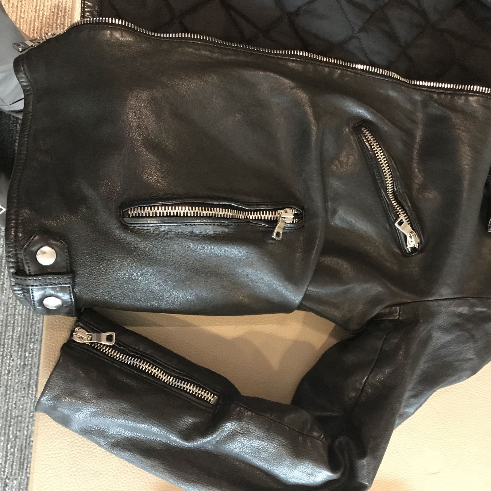 Balmain Balmain Leather Biker Jacket Size US XS / EU 42 / 0 - 5 Thumbnail
