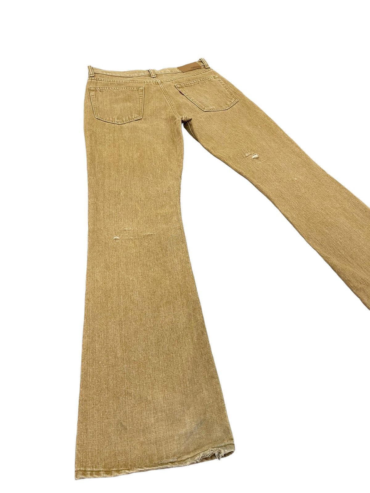 Japanese Brand Flare Jeans Bobson Distressed Denim Boot Cut 4🟦4 Size US 31 - 13 Thumbnail