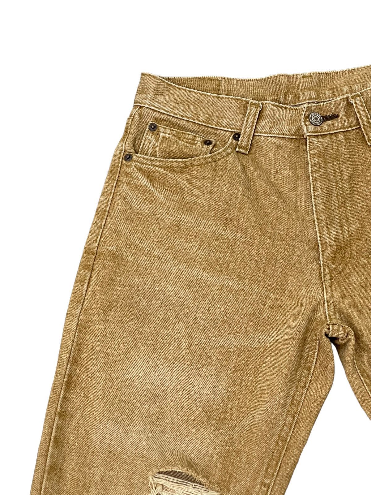 Japanese Brand Flare Jeans Bobson Distressed Denim Boot Cut 4🟦4 Size US 31 - 8 Thumbnail