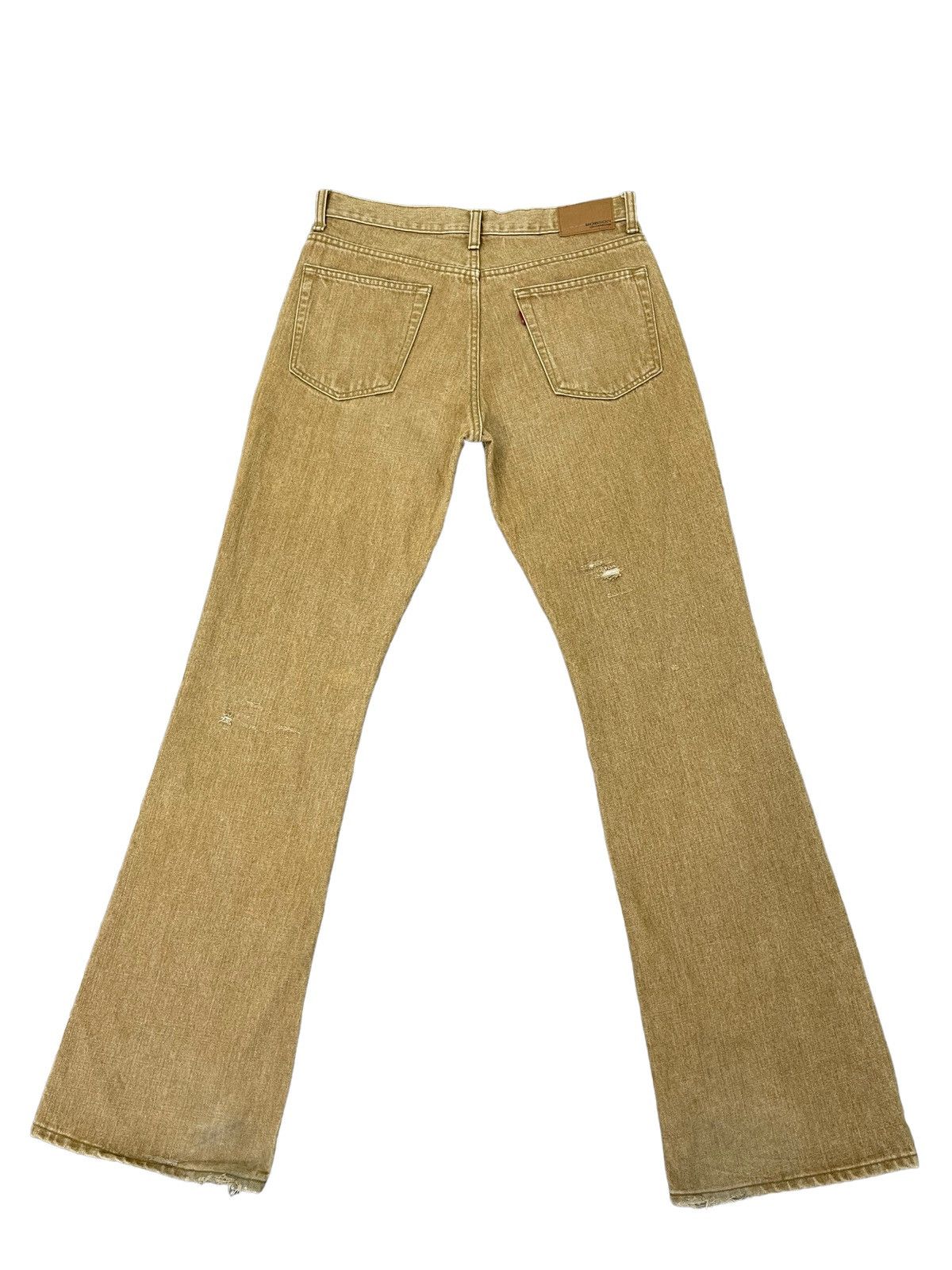 Japanese Brand Flare Jeans Bobson Distressed Denim Boot Cut 4🟦4 Size US 31 - 12 Thumbnail