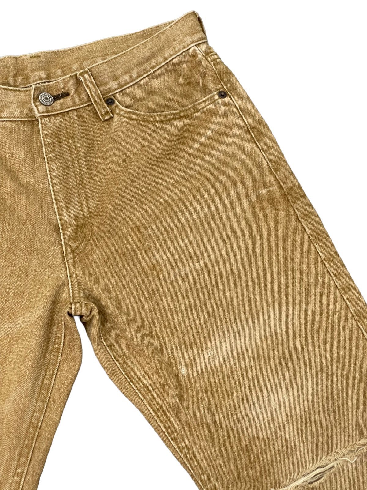 Japanese Brand Flare Jeans Bobson Distressed Denim Boot Cut 4🟦4 Size US 31 - 9 Thumbnail