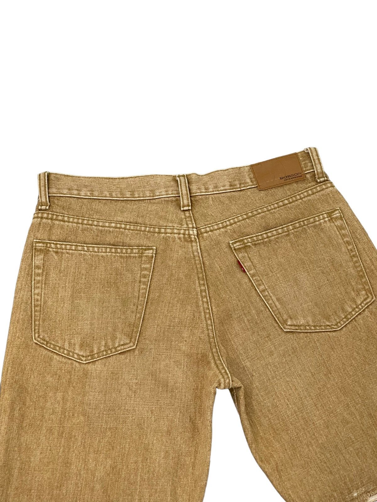 Japanese Brand Flare Jeans Bobson Distressed Denim Boot Cut 4🟦4 Size US 31 - 19 Thumbnail