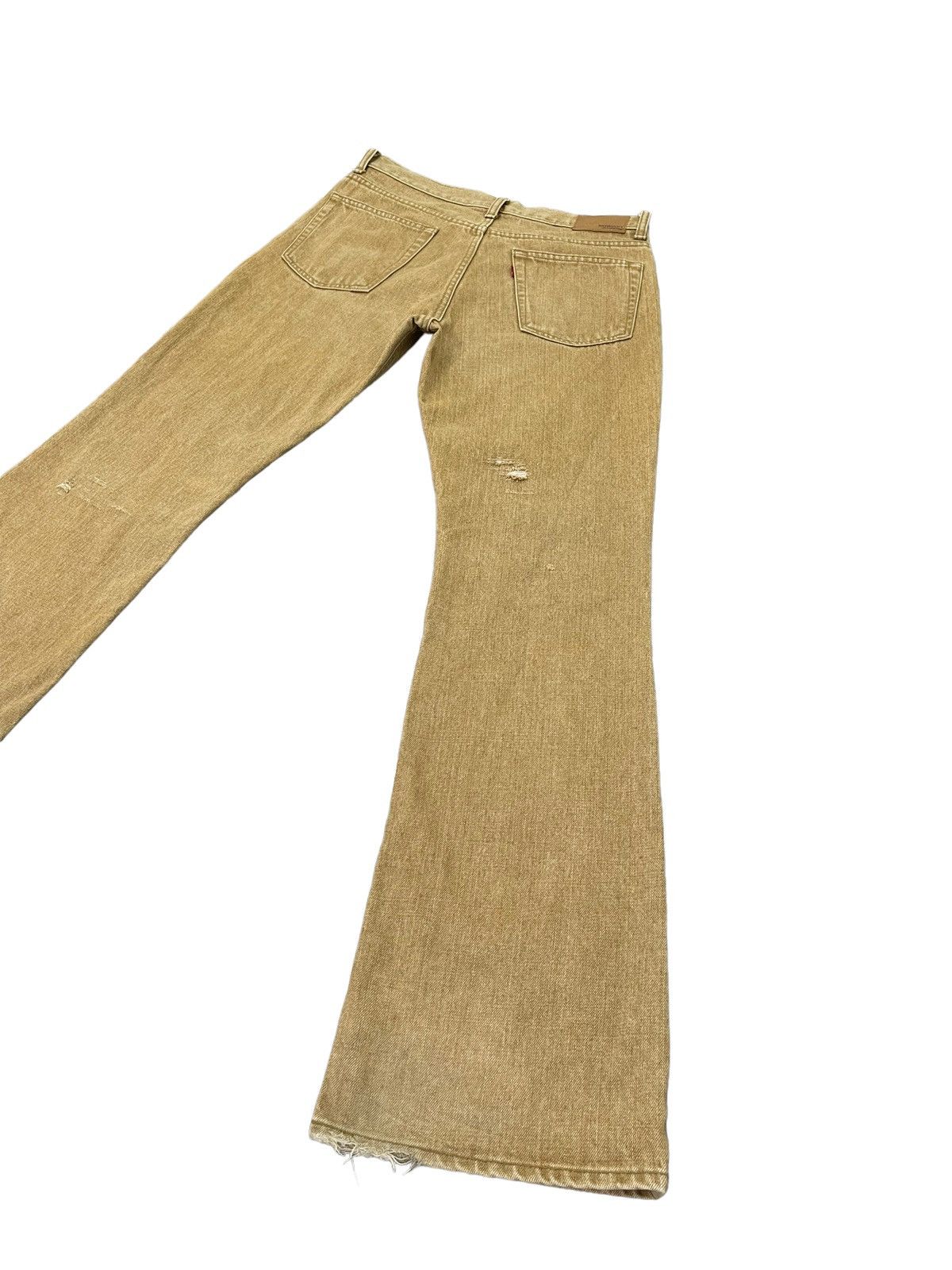 Japanese Brand Flare Jeans Bobson Distressed Denim Boot Cut 4🟦4 Size US 31 - 14 Thumbnail