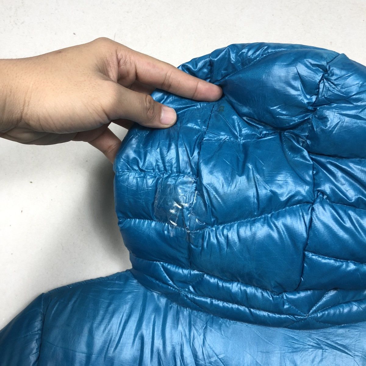 Patagonia Vintage Patagonia Puffer Down Blue Jacket Hoodies Size XXL / US 16-18 / IT 52-54 - 9 Thumbnail