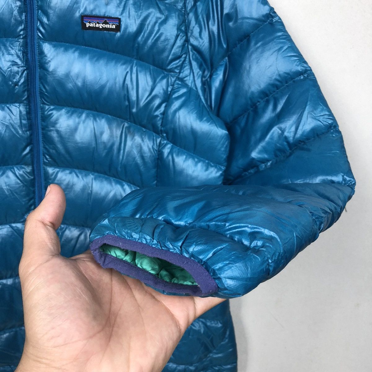 Patagonia Vintage Patagonia Puffer Down Blue Jacket Hoodies Size XXL / US 16-18 / IT 52-54 - 7 Thumbnail