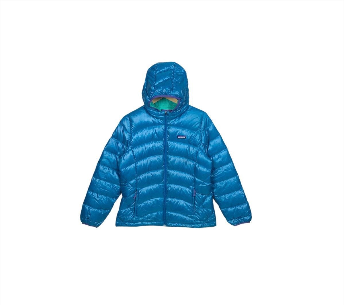 Patagonia Vintage Patagonia Puffer Down Blue Jacket Hoodies Size XXL / US 16-18 / IT 52-54 - 1 Thumbnail