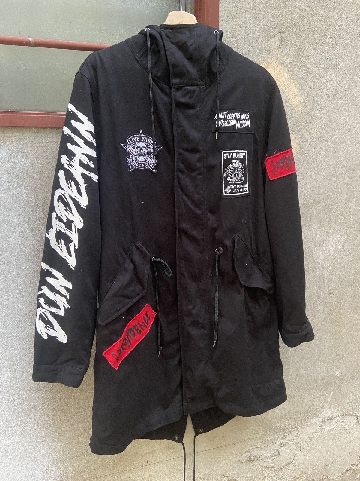 Japanese Brand Semantic Design Black Fishtail Parka Size US XL / EU 56 / 4 - 3 Thumbnail