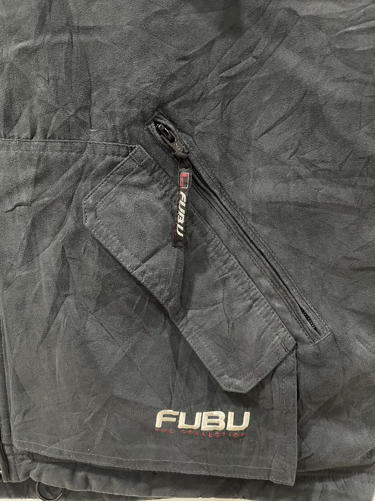 Fubu 90s❗️FUBU FOR US BY US VELVET HEAVY VEST MULTIPOCKET Size US L / EU 52-54 / 3 - 8 Thumbnail