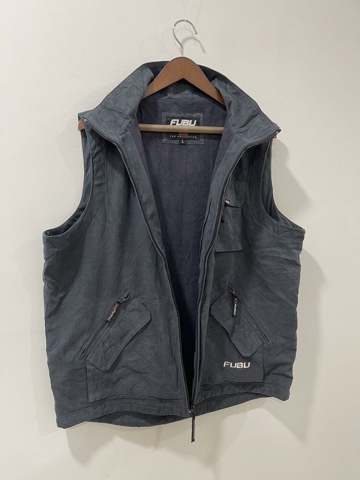 Fubu 90s❗️FUBU FOR US BY US VELVET HEAVY VEST MULTIPOCKET Size US L / EU 52-54 / 3 - 1 Thumbnail