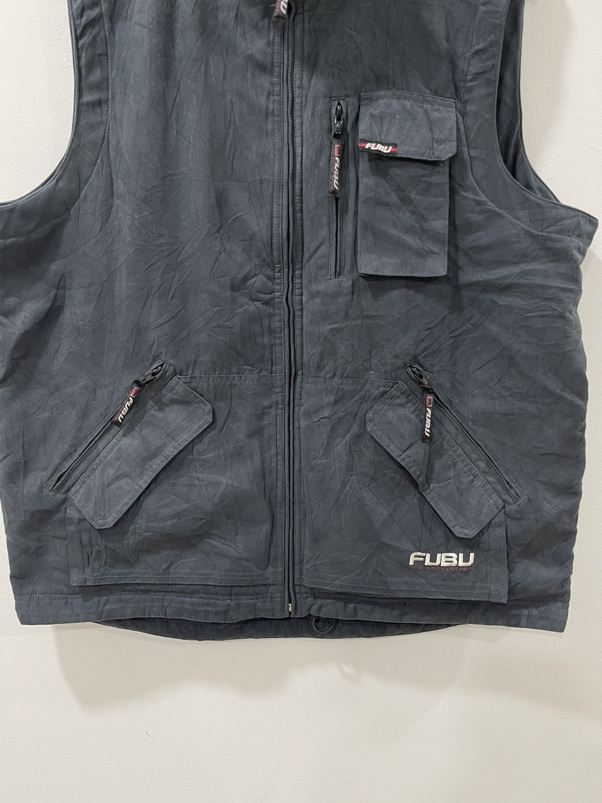 Fubu 90s❗️FUBU FOR US BY US VELVET HEAVY VEST MULTIPOCKET Size US L / EU 52-54 / 3 - 5 Thumbnail