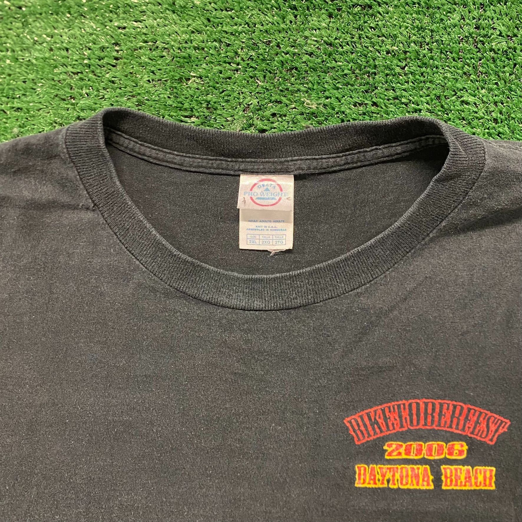 Vintage Daytona Bike Week Vintage Biker T-Shirt Size US XXL / EU 58 / 5 - 2 Thumbnail