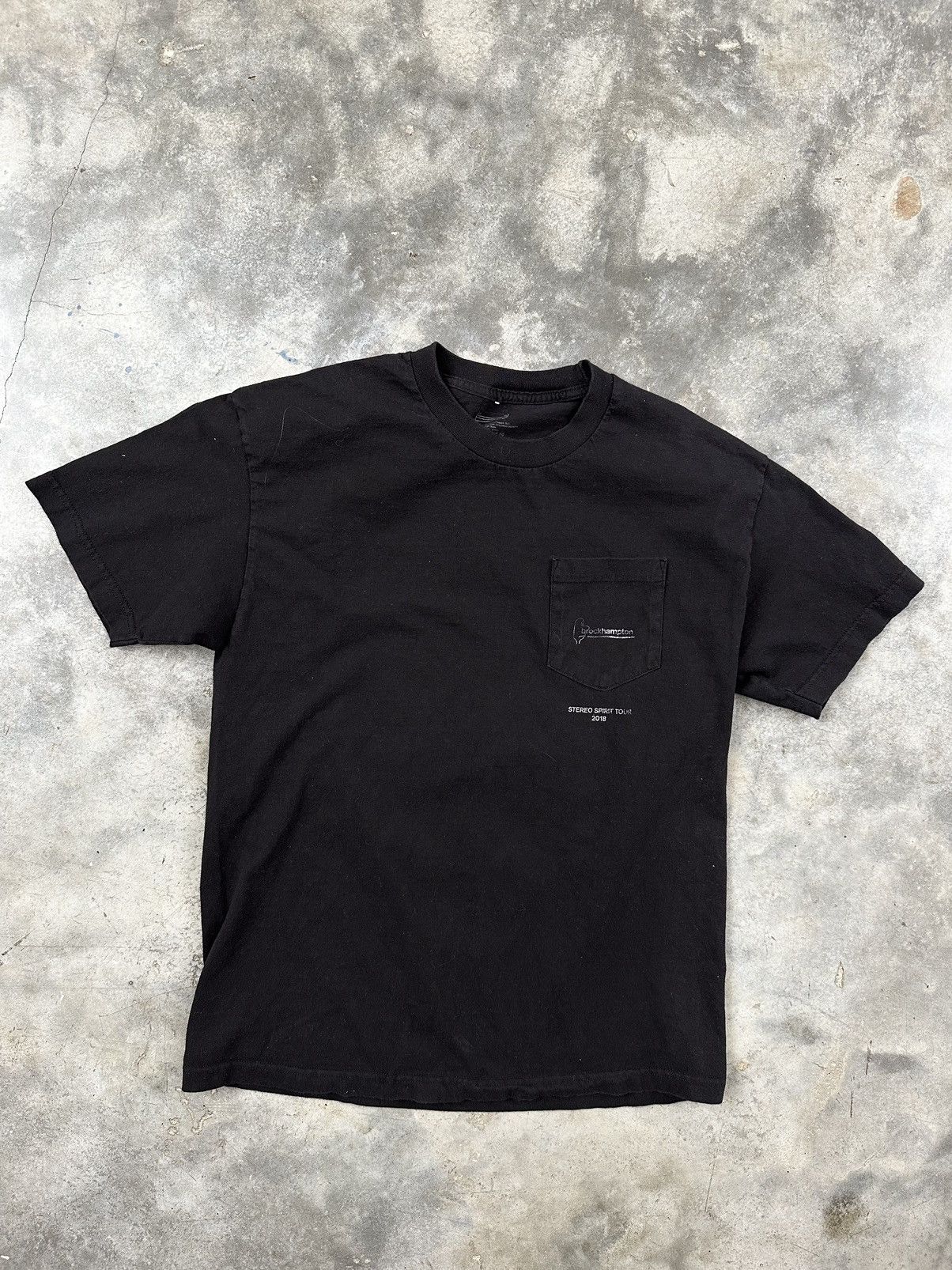 Brockhampton Brockhampton Stereo Sound Black Pocket Tee Sz. Large Size US L / EU 52-54 / 3 - 3 Thumbnail