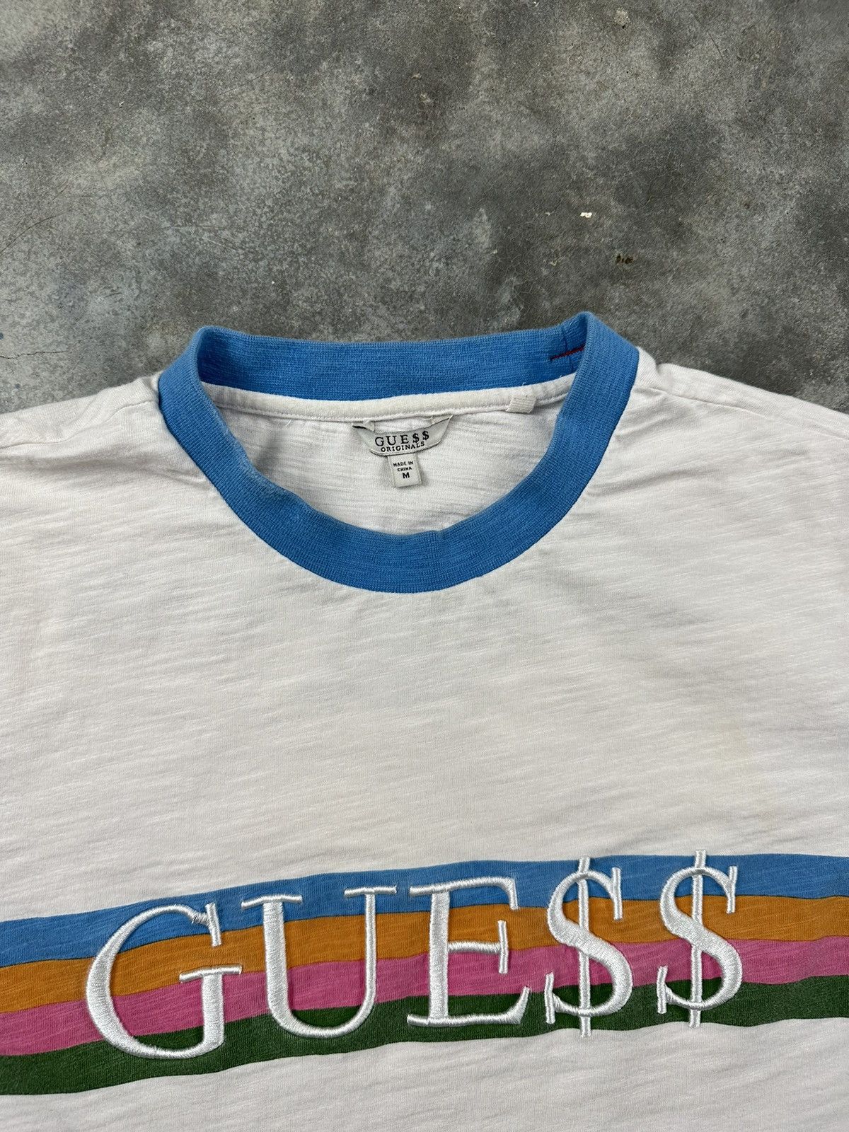 A$AP Rocky × Guess Guess Jeans x Asap Rocky Striped Ringer Classic Tee Medium Size US M / EU 48-50 / 2 - 3 Thumbnail