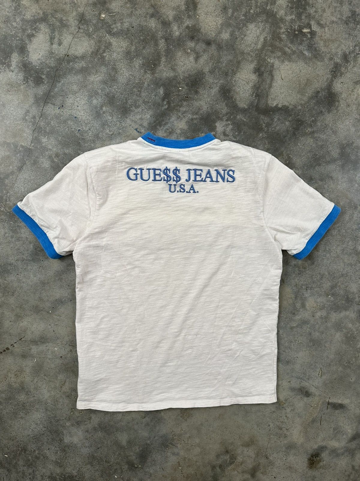 A$AP Rocky × Guess Guess Jeans x Asap Rocky Striped Ringer Classic Tee Medium Size US M / EU 48-50 / 2 - 5 Thumbnail