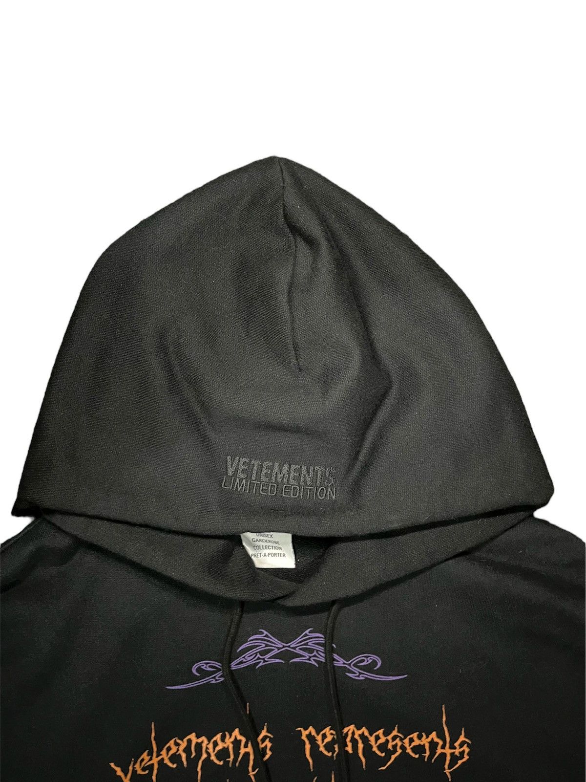 Vetements VETEMENTS FW22 VITAL EXISTENCE HOODIE Size US S / EU 44-46 / 1 - 3 Thumbnail