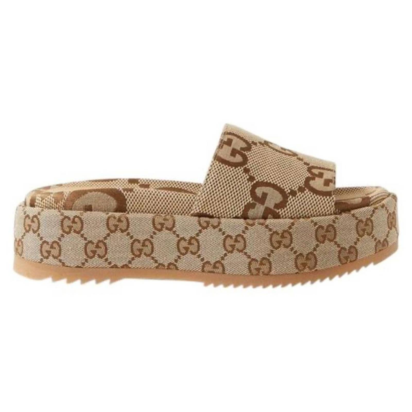 Angelina GG jumbo Maxi logo platform slides