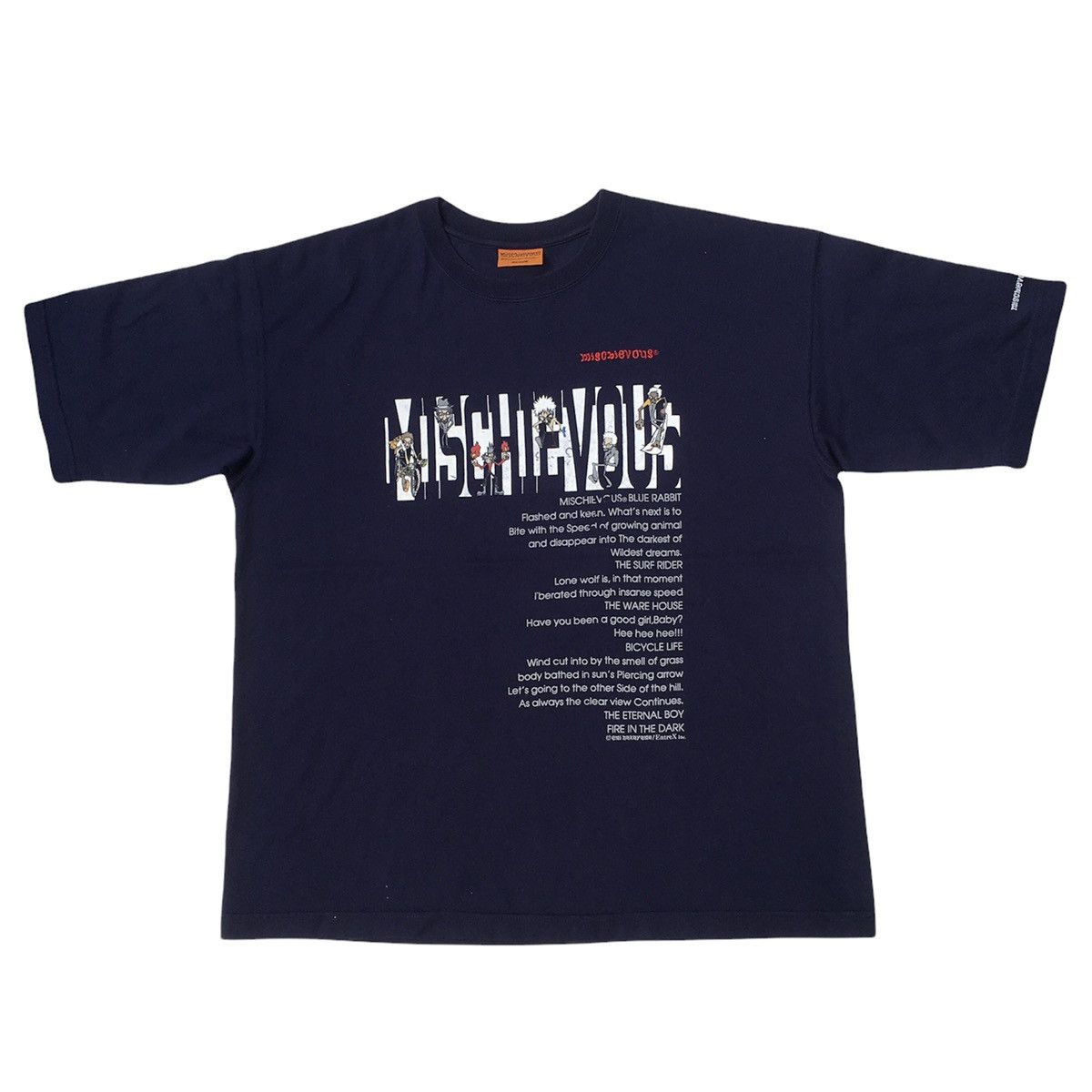 Japanese Brand MISCHIEVOUS T-SHIRT PUNK VERY RARE Size US M / EU 48-50 / 2 - 1 Thumbnail
