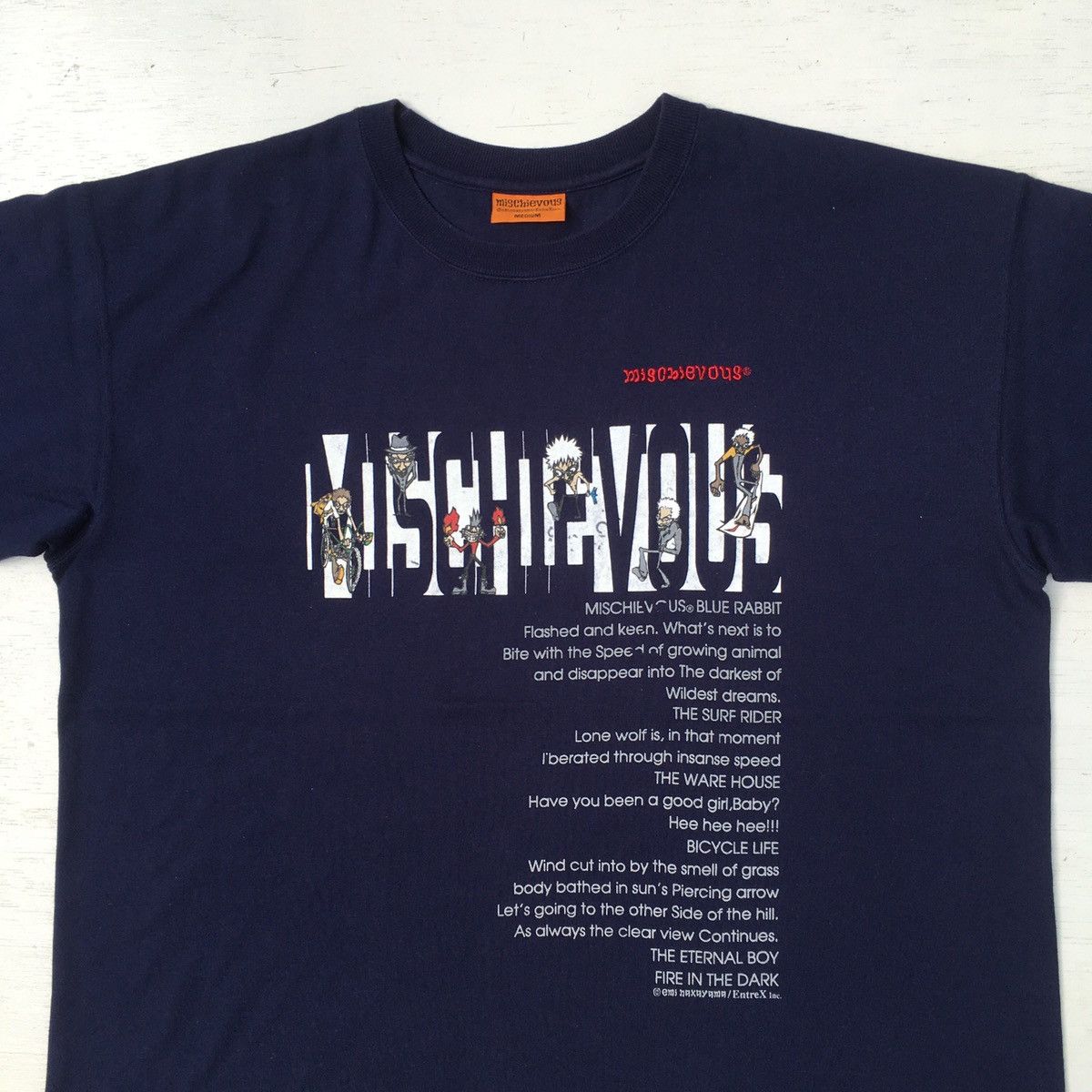 Japanese Brand MISCHIEVOUS T-SHIRT PUNK VERY RARE Size US M / EU 48-50 / 2 - 3 Thumbnail