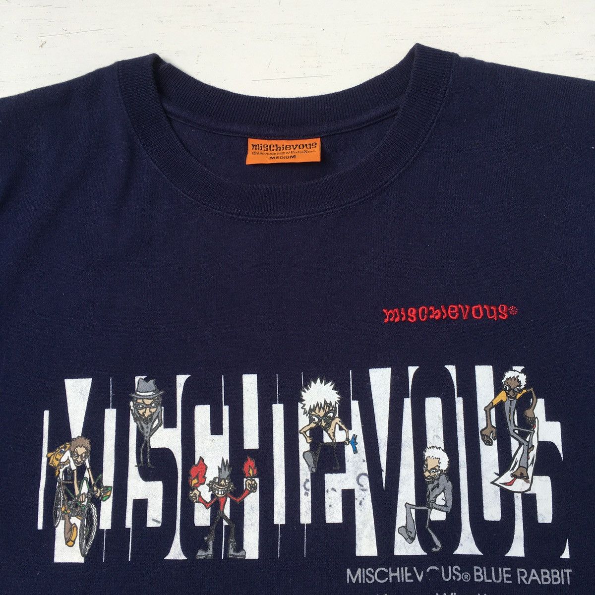 Japanese Brand MISCHIEVOUS T-SHIRT PUNK VERY RARE Size US M / EU 48-50 / 2 - 4 Thumbnail