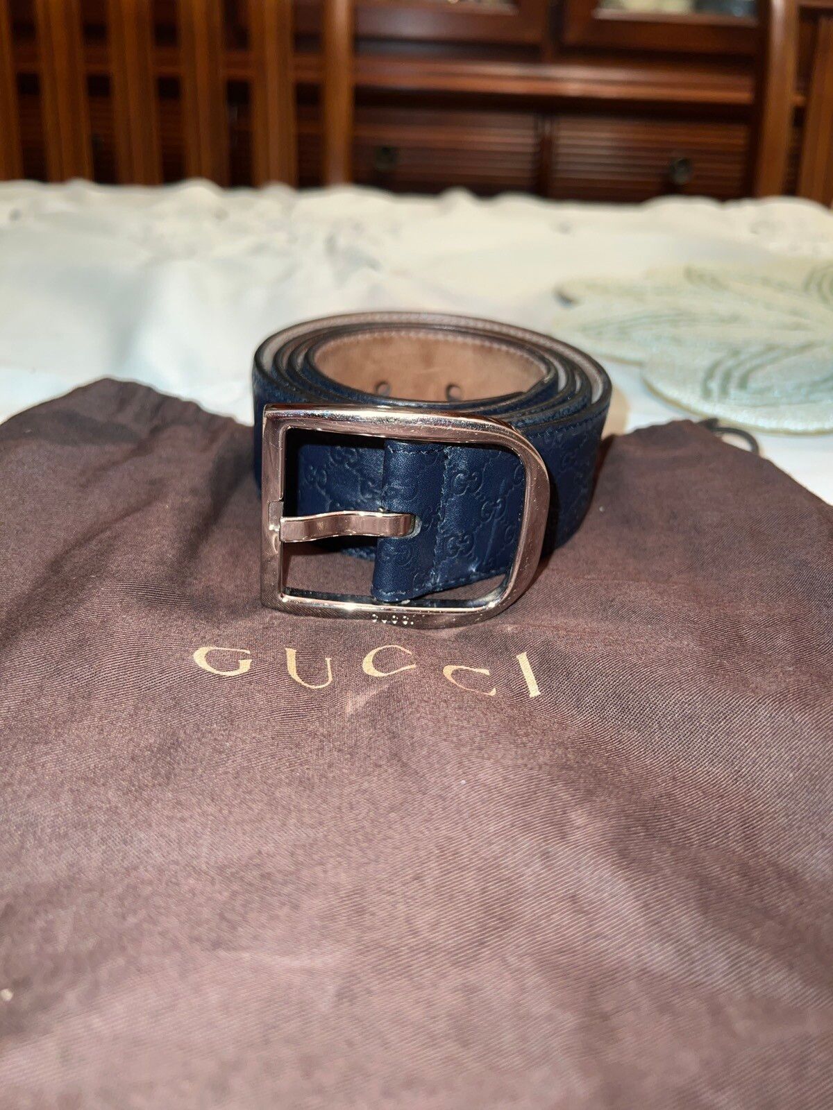 Gucci Gucci Guccissima Leather Belt Size 34 - 1 Preview