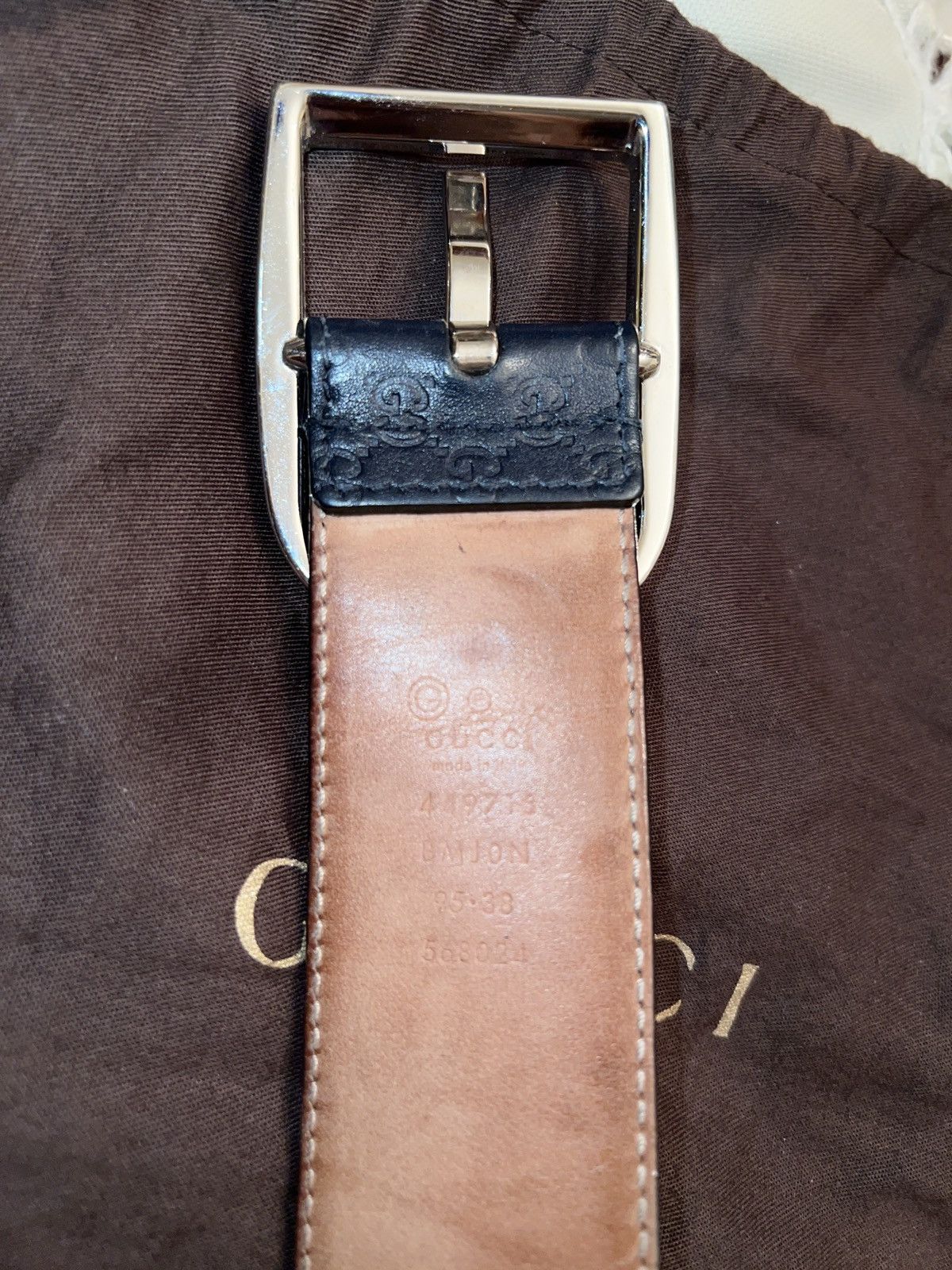 Gucci Gucci Guccissima Leather Belt Size 34 - 3 Thumbnail
