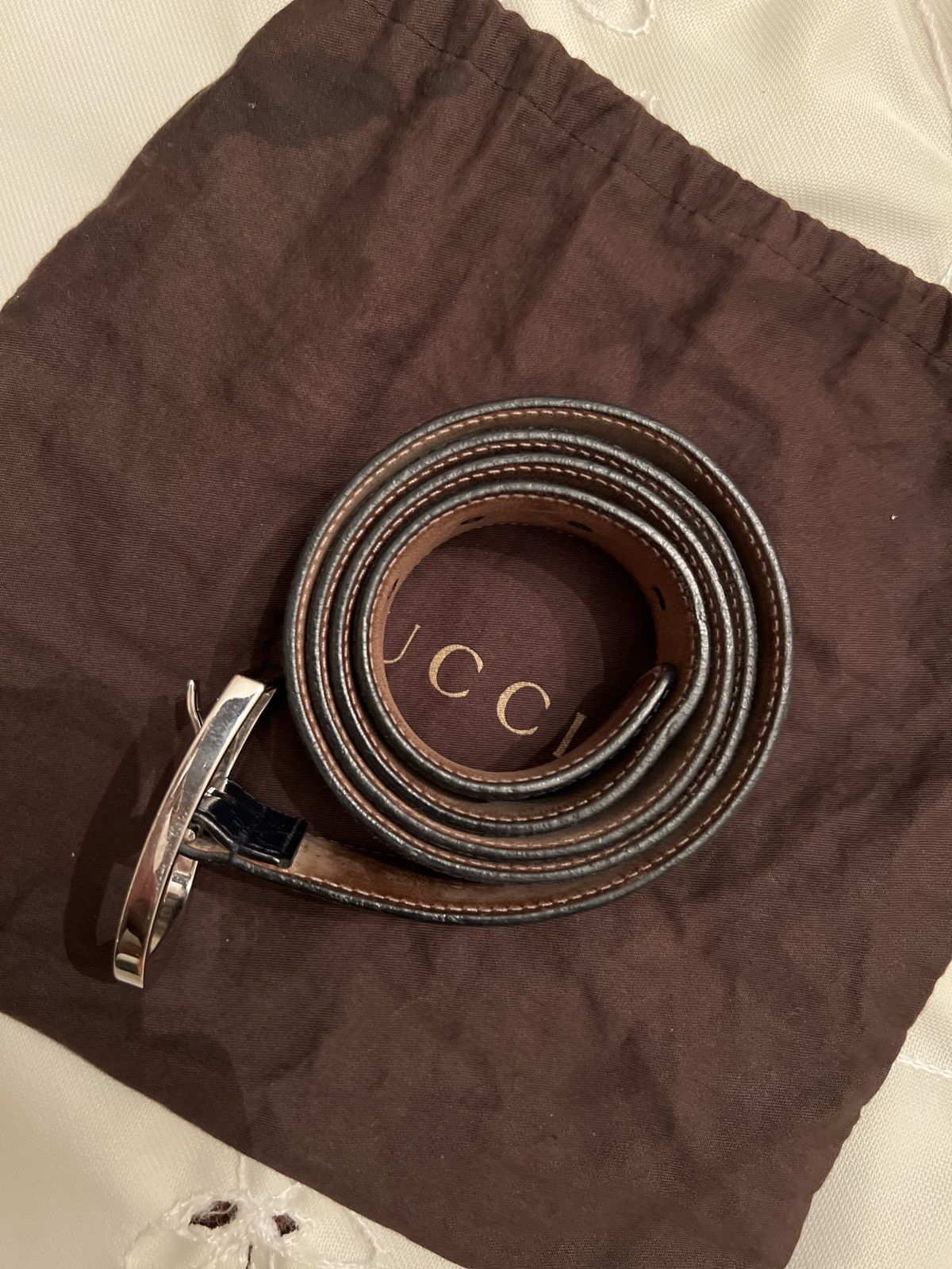 Gucci Gucci Guccissima Leather Belt Size 34 - 4 Thumbnail