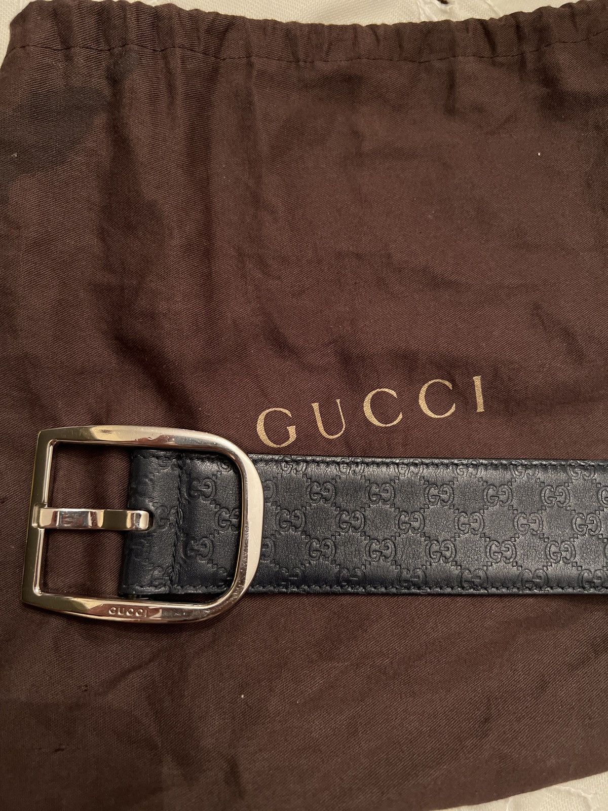 Gucci Gucci Guccissima Leather Belt Size 34 - 2 Preview