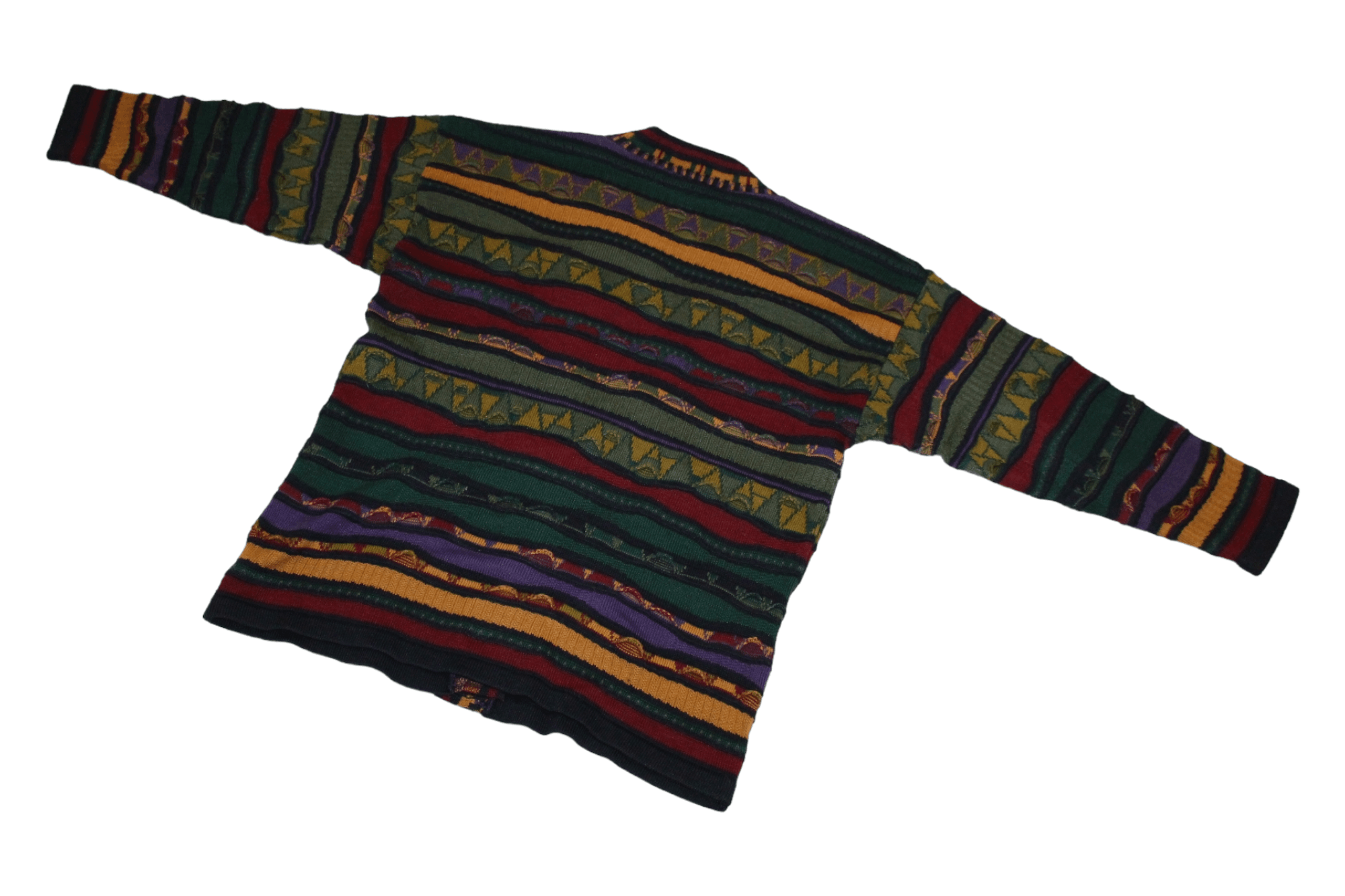 Coogi 🔥 La Madame Australia Coogi Multicolor Chunky Knit Cardigan Size L / US 10 / IT 46 - 6 Thumbnail