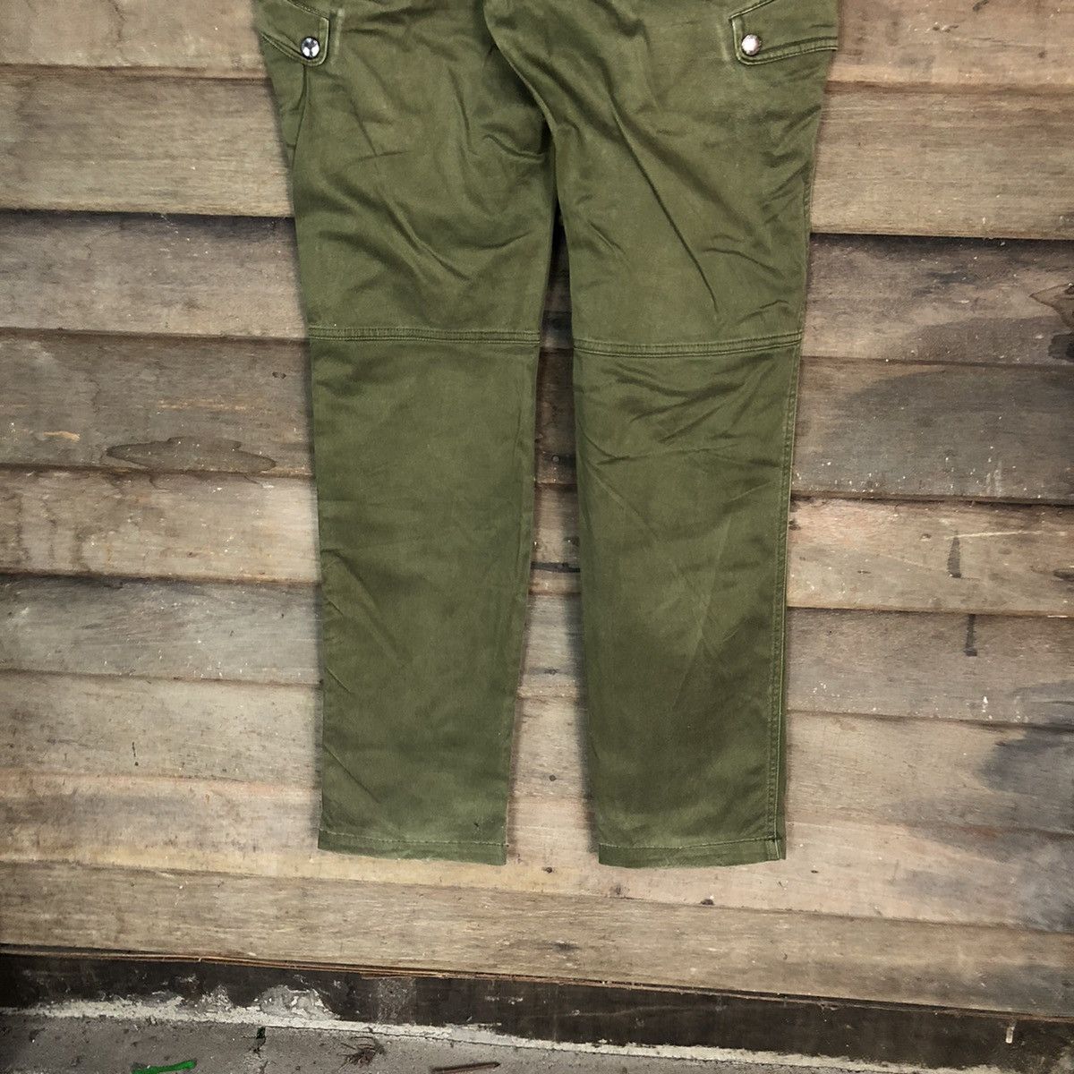 Japanese Brand DL TK Mix Piece Green Cargo Multipocket Pants #1890 Size US 30 / EU 46 - 13 Thumbnail