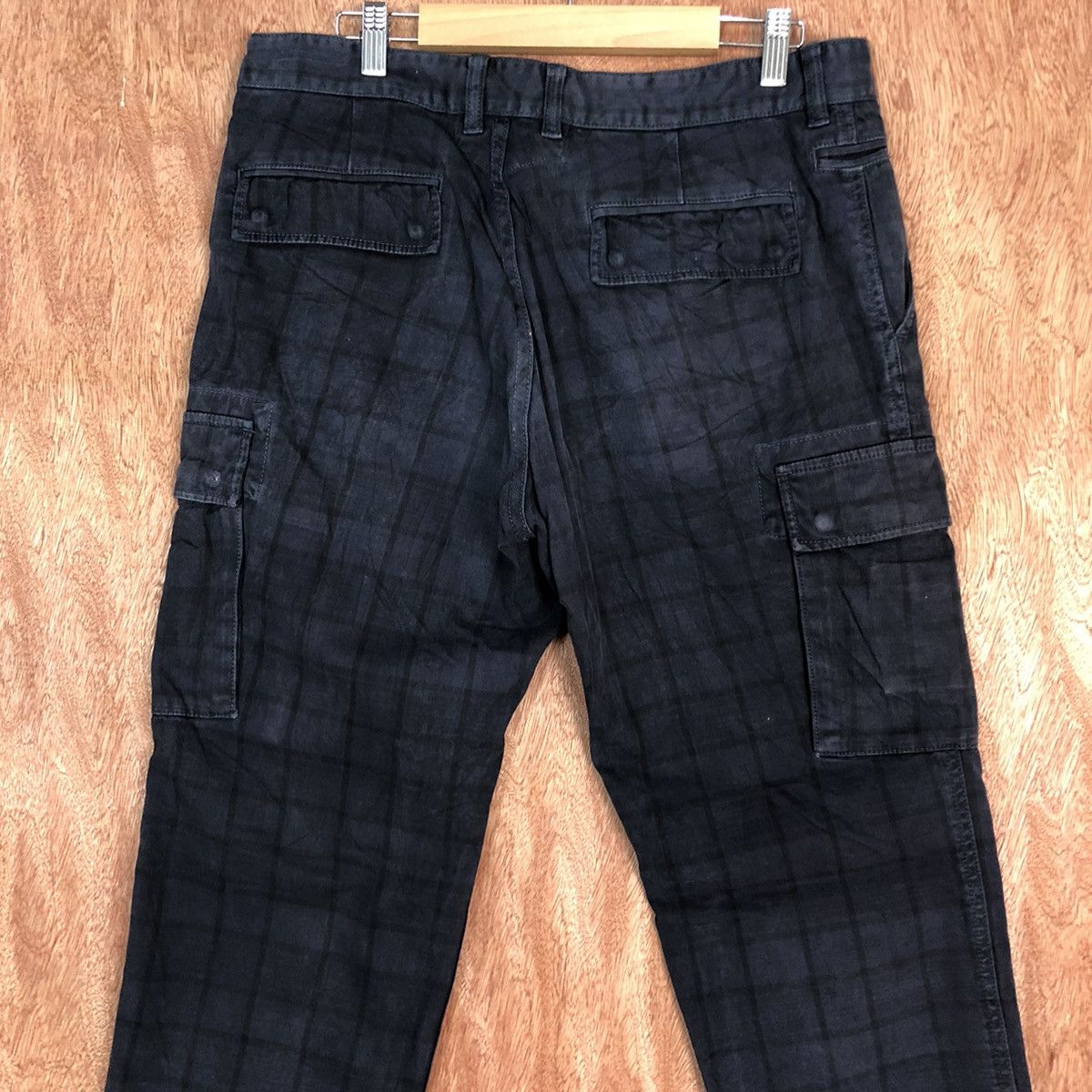 Comme Ca Ism × Japanese Brand DLL Comme Ca Ism Japan checkered Black Cargo Pants #c644 Size US 31 - 8 Thumbnail