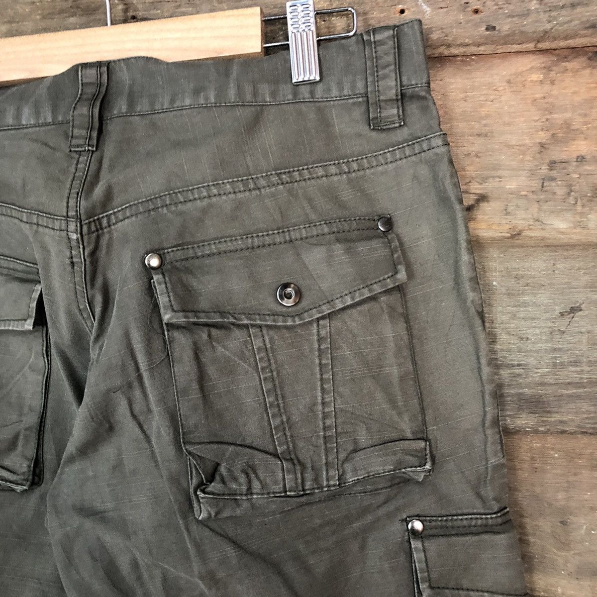 Japanese Brand DL Klein Plus Green Cargo Multipocket Pants #1885 Size 32" / US 10 / IT 46 - 14 Thumbnail