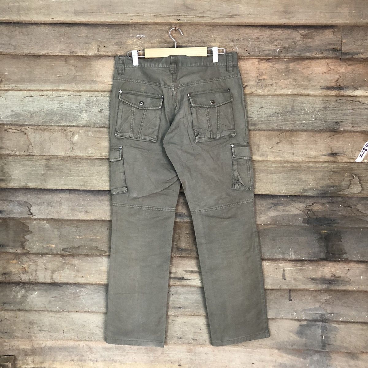 Japanese Brand DL Klein Plus Green Cargo Multipocket Pants #1885 Size 32" / US 10 / IT 46 - 10 Thumbnail