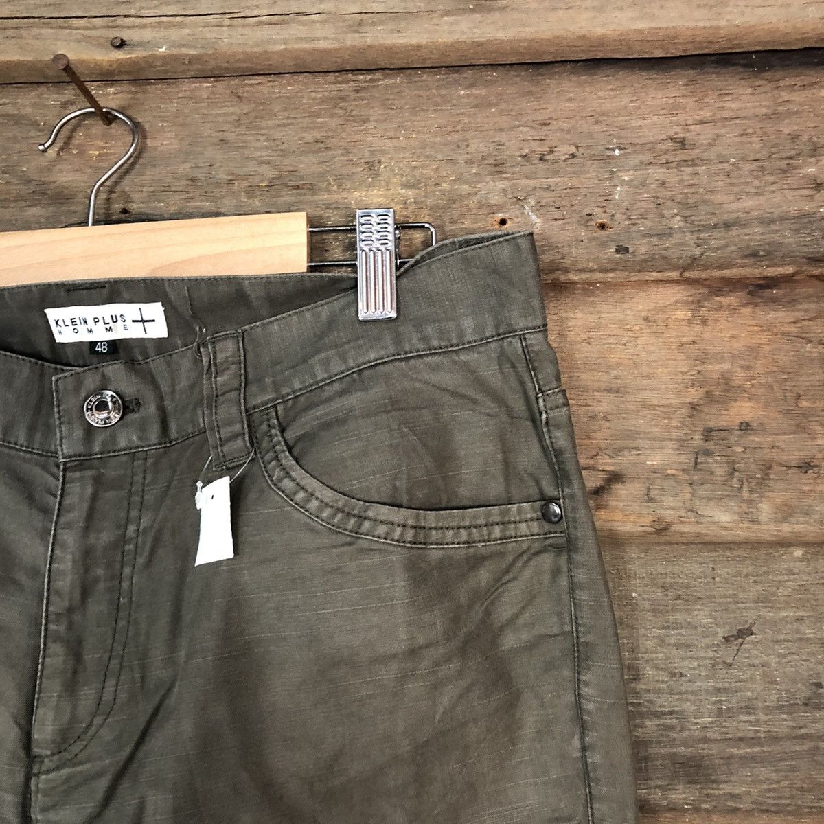 Japanese Brand DL Klein Plus Green Cargo Multipocket Pants #1885 Size 32" / US 10 / IT 46 - 5 Thumbnail