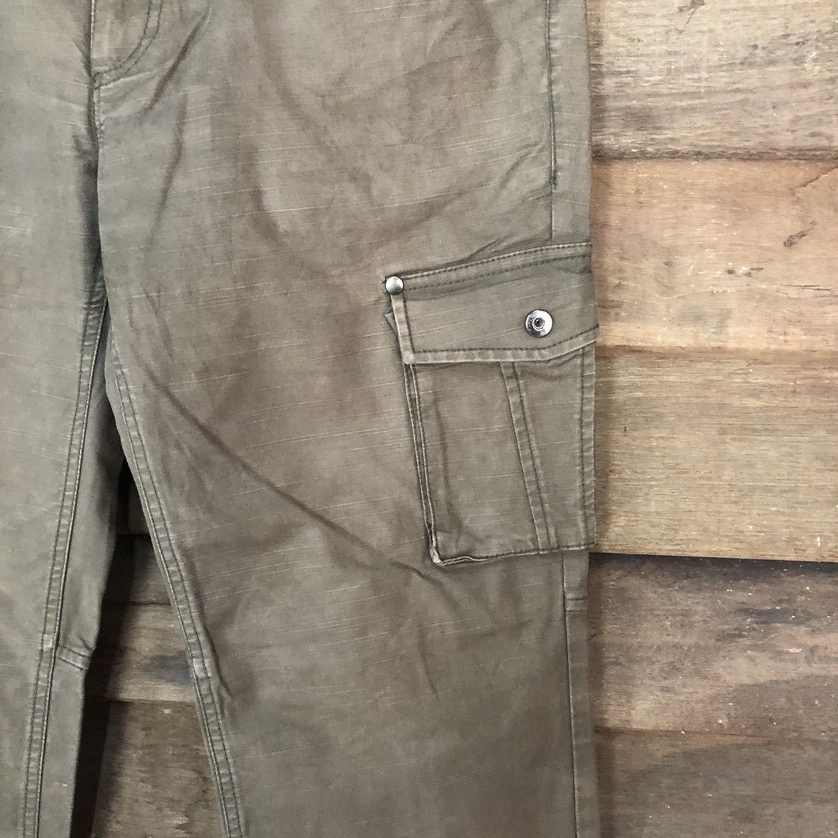 Japanese Brand DL Klein Plus Green Cargo Multipocket Pants #1885 Size 32" / US 10 / IT 46 - 7 Thumbnail
