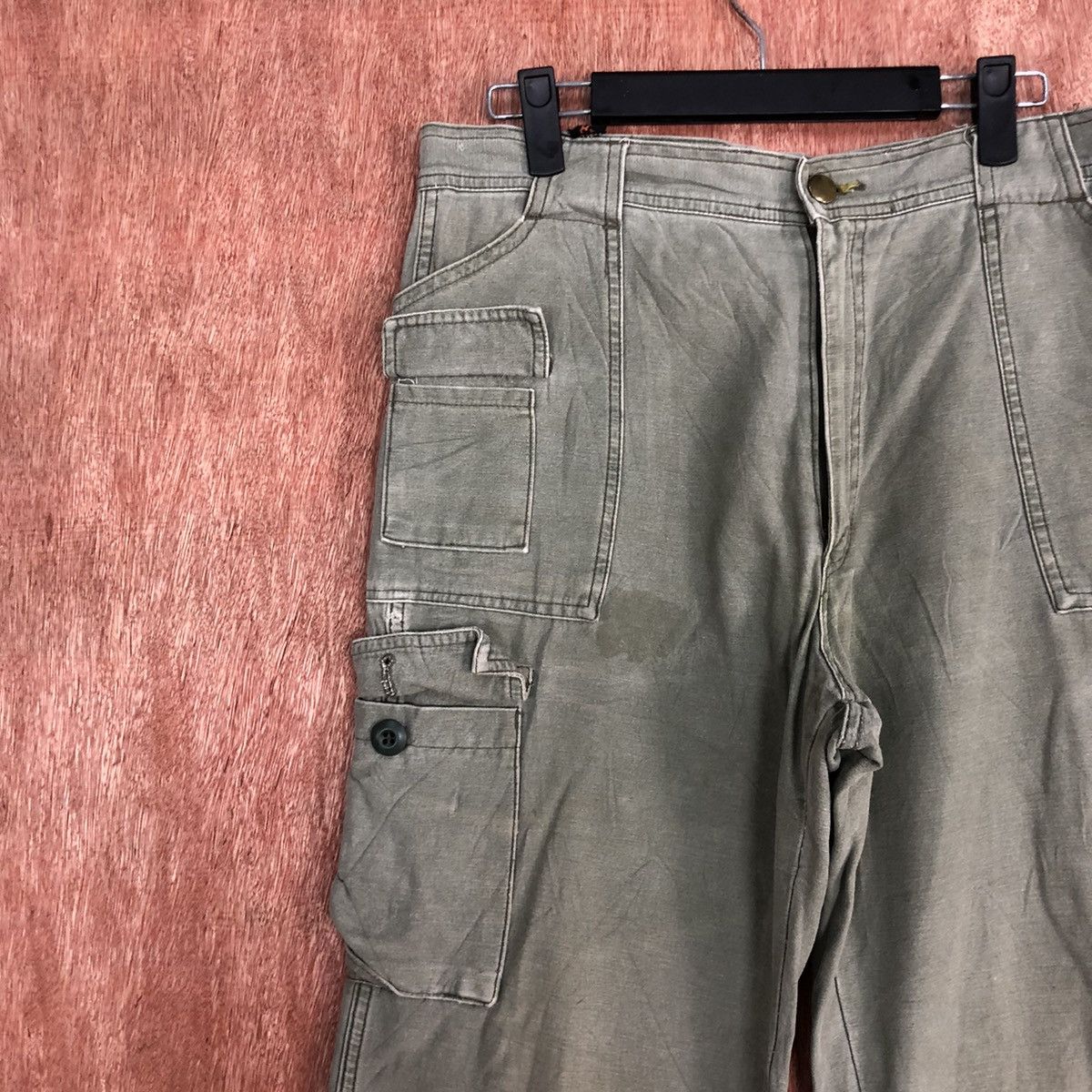 Faded Glory DLL Spurtion Grey Faded Multipocket Cargo Pants #c617 Size US 31 - 5 Thumbnail