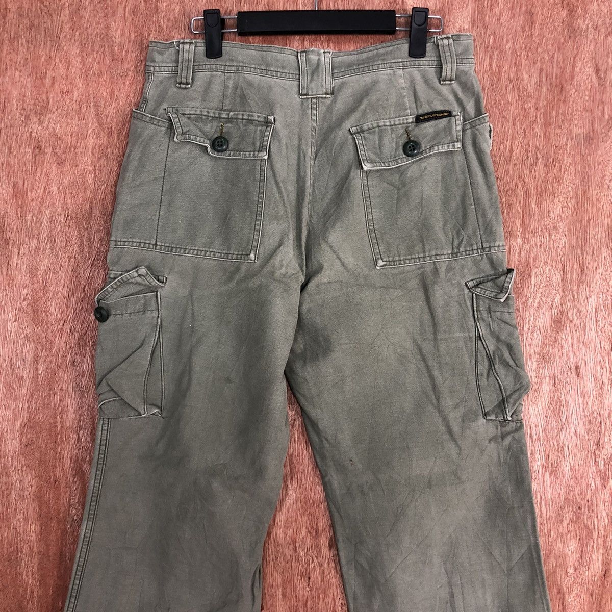 Faded Glory DLL Spurtion Grey Faded Multipocket Cargo Pants #c617 Size US 31 - 8 Thumbnail