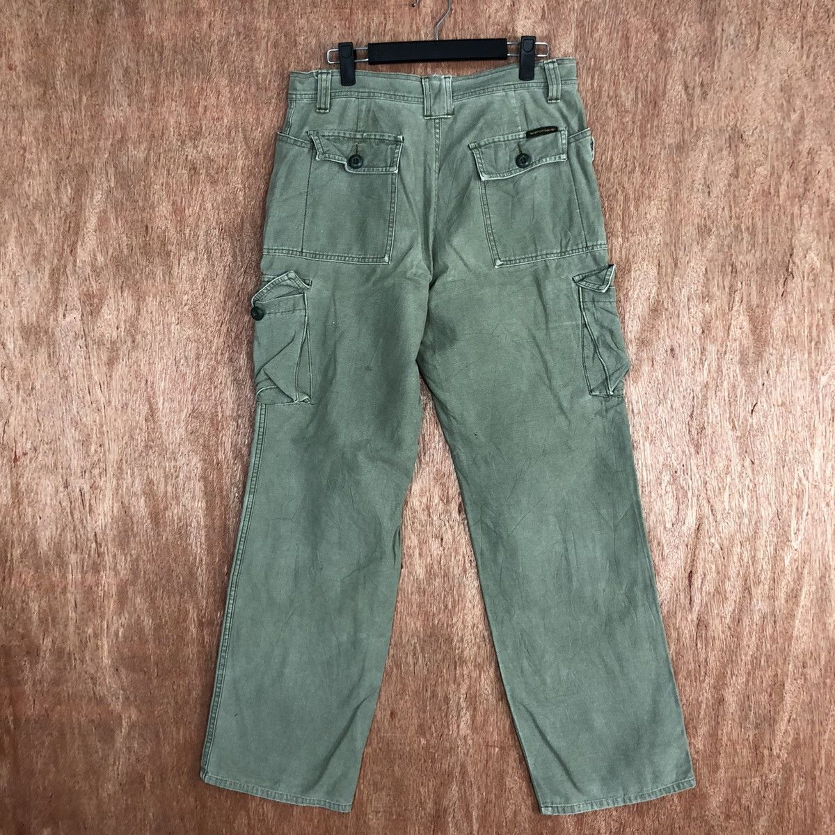 Faded Glory DLL Spurtion Grey Faded Multipocket Cargo Pants #c617 Size US 31 - 7 Thumbnail