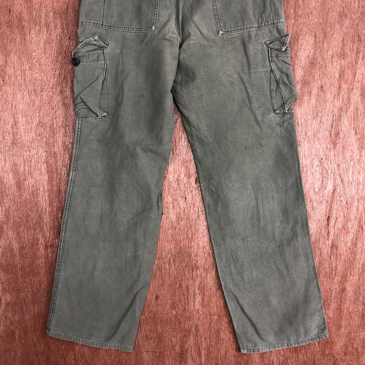 Faded Glory DLL Spurtion Grey Faded Multipocket Cargo Pants #c617 Size US 31 - 9 Thumbnail