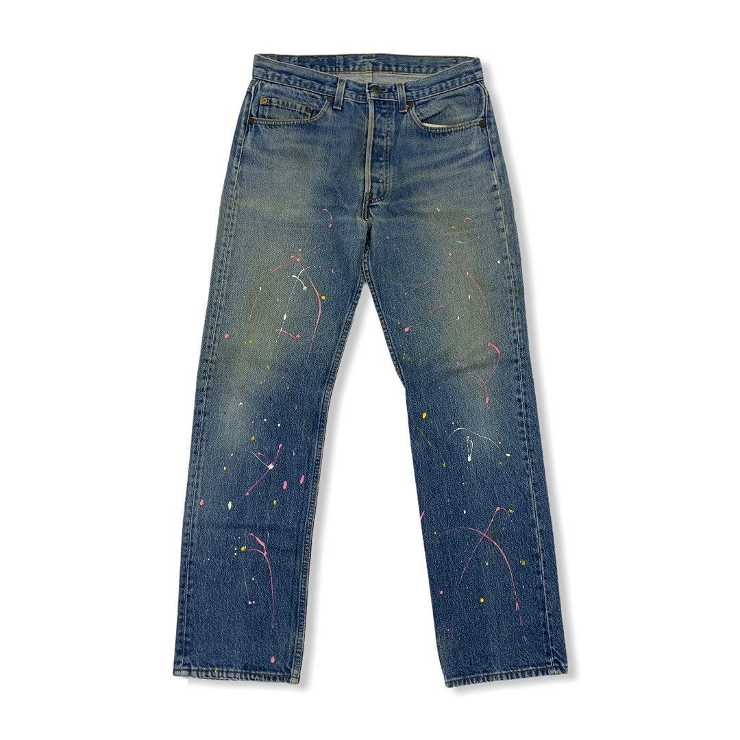 Levi Jeans With Paint On Them Levi Strauss 501 Denim Paint