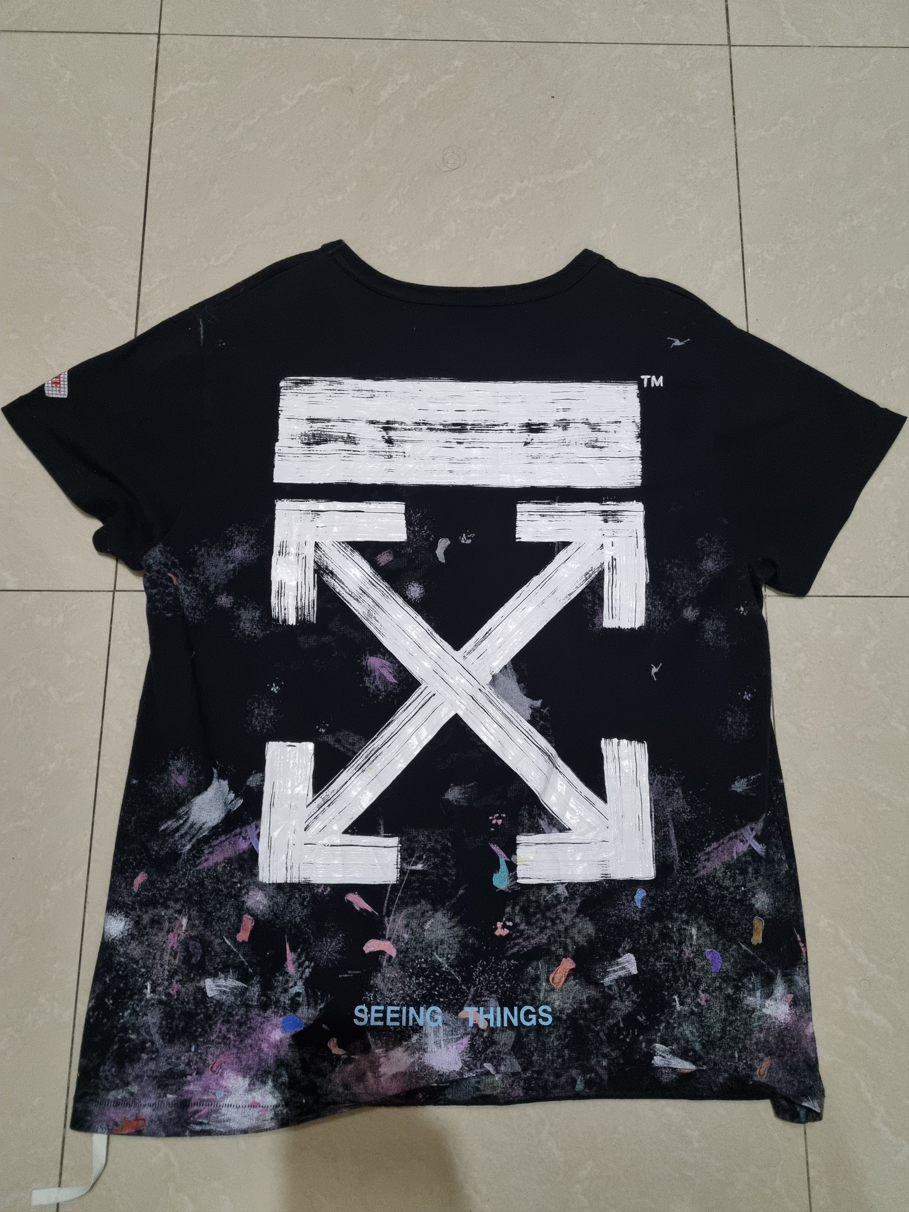 Off-White Off-white galaxy brushed tee | Grailed