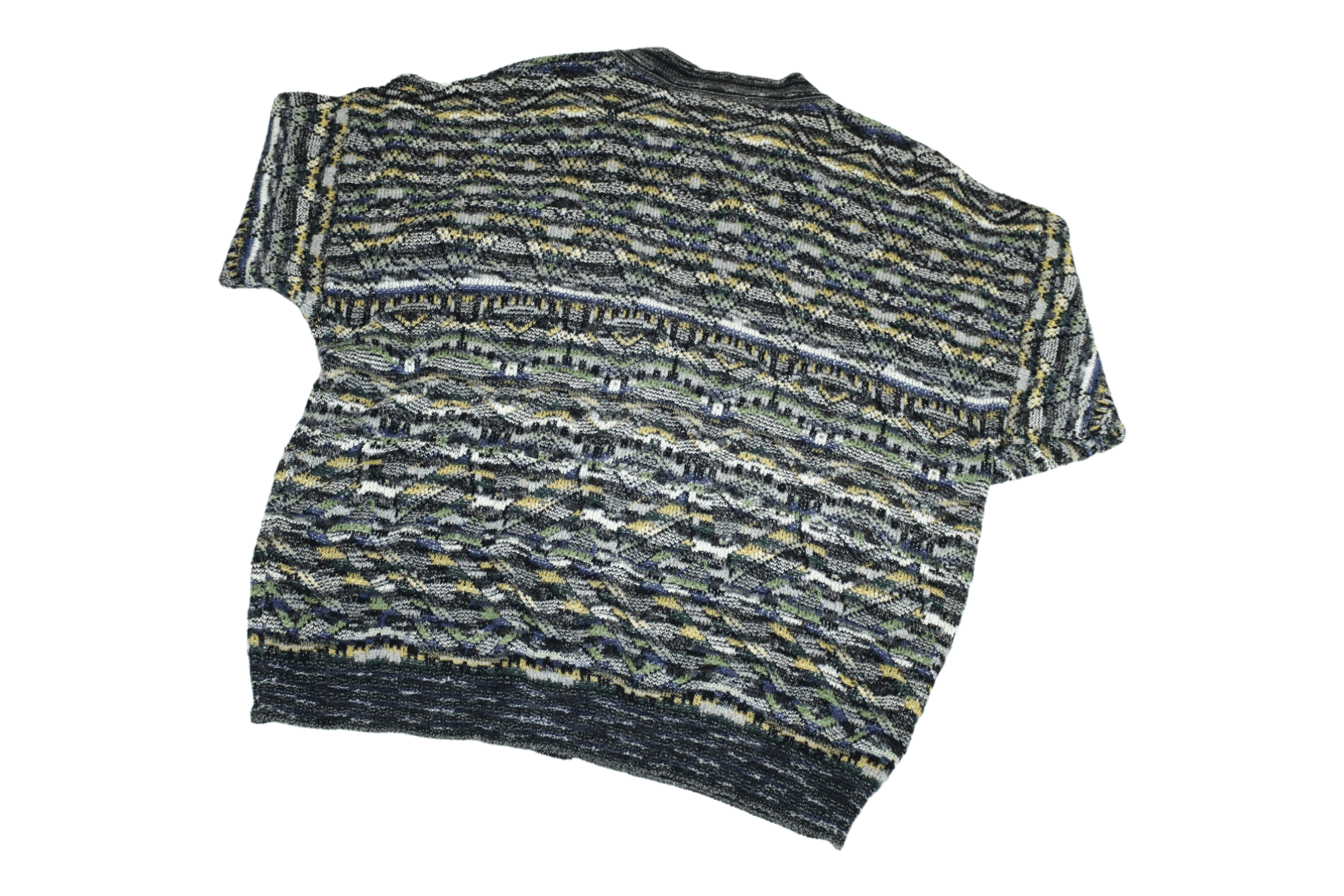 Missoni 🔥90's Marcazzani Crazy Intarsia Knit Cardigan like Missoni Size US XL / EU 56 / 4 - 6 Thumbnail