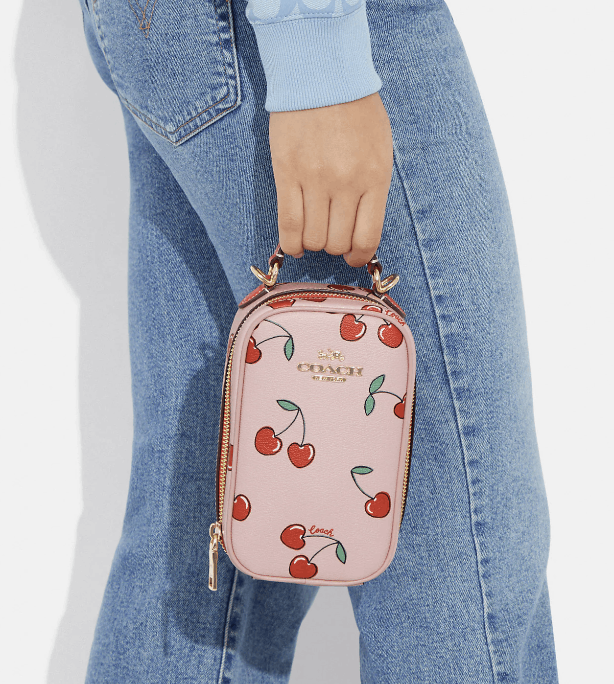 Coach Nwt Coach Eva Phone Crossbody With Heart Cherry Print Size ONE SIZE - 8 Thumbnail