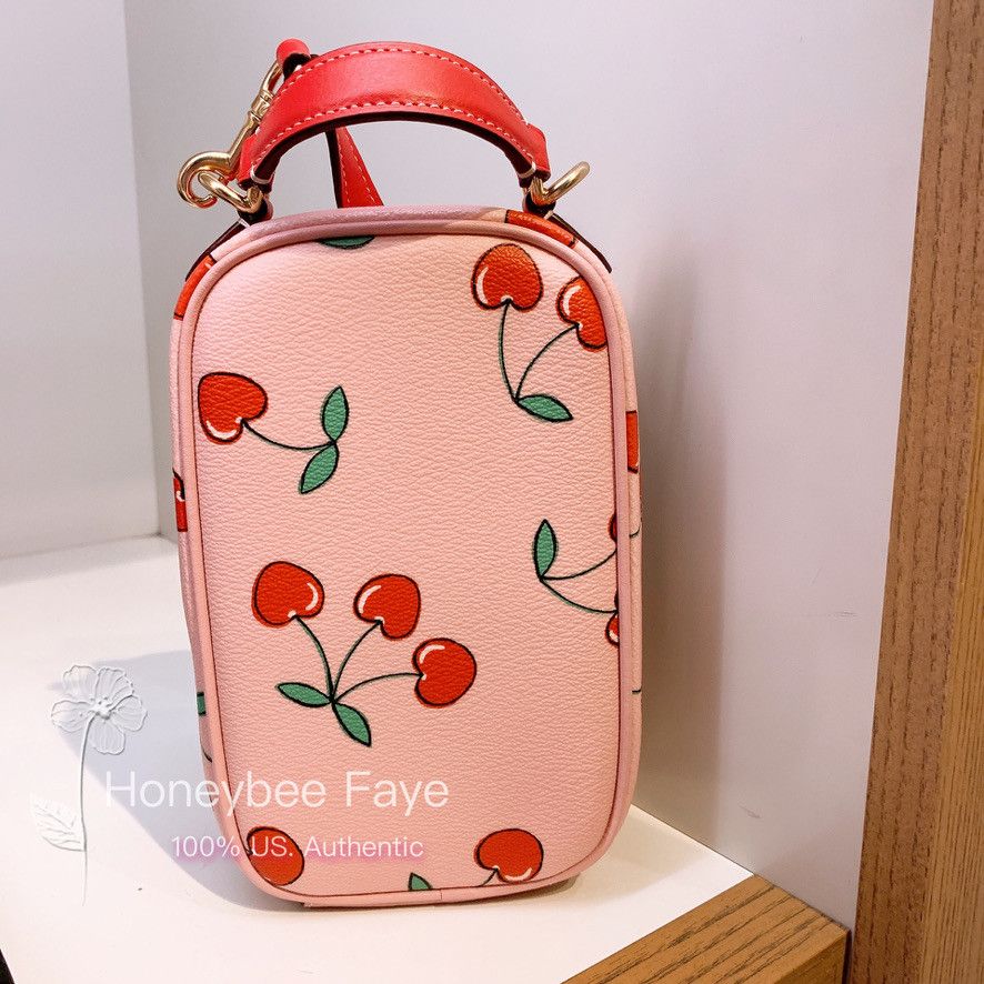 Coach Nwt Coach Eva Phone Crossbody With Heart Cherry Print Size ONE SIZE - 2 Thumbnail