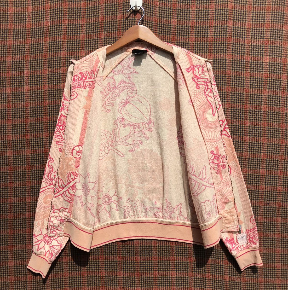 Diesel × Vintage Vintage Diesel Jacket Flower Full Print Diesel Lampo Zip Size S / US 4 / IT 40 - 3 Thumbnail
